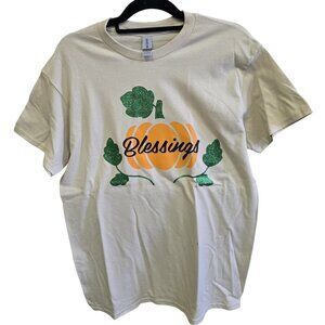 Gildan Custom Design T-shirt "Blessings" Shirt Size Medium